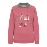 Alice Collins Herb Garden Sweatshirt- Mesa Rose 