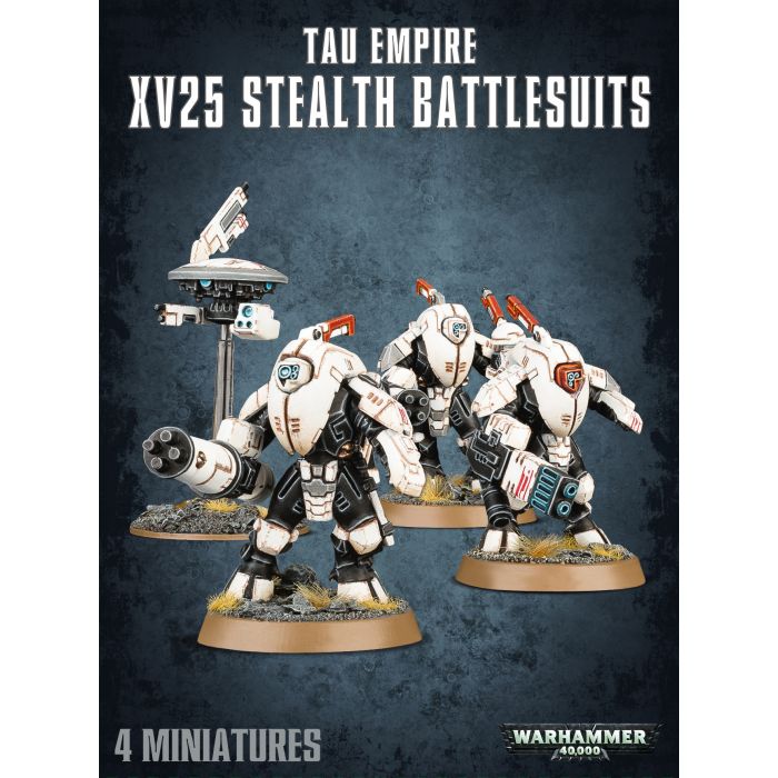 Warhammer Tau Empire XV25 Stealth Battlesuits *